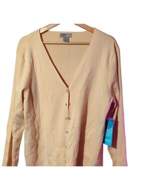 NWT Designers Originals 1X Cream Cardigan [0012]
